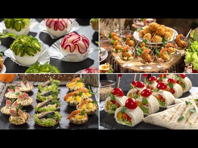 29 Fancy snacks recipes for a party at home. Catering finger food ideas for you!