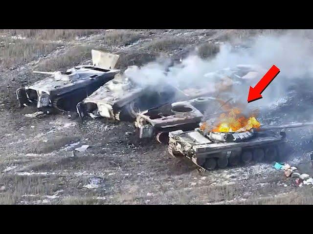 Accurate hit of Javelin missiles on russian tanks in Ukraine