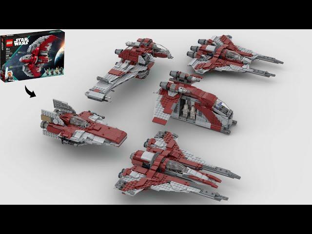 I Made 5 LEGO Star Wars Alternate Builds From 75362 Ahsoka Tano's T-6 Jedi Shuttle!