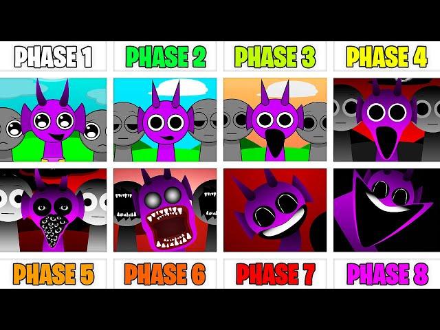 True All Phases in Incredibox Sprunki - Phase 1 VS Phase 2 VS Phase 3 VS Phase 4 VS Phases 5-8