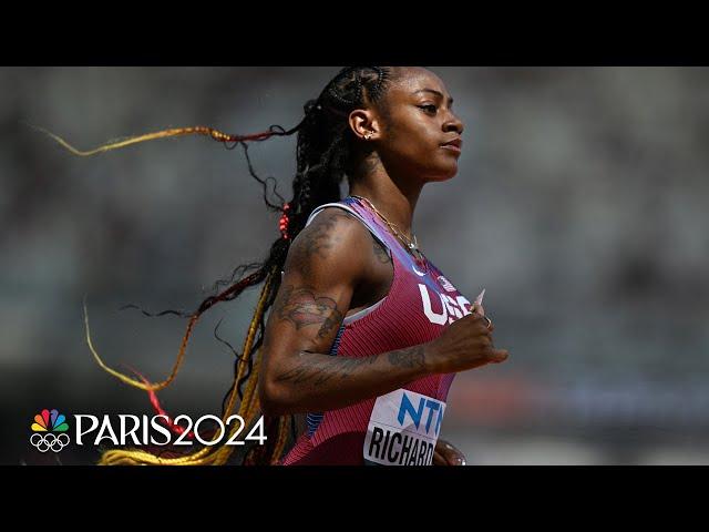 Sha'Carri Richardson throws it down in 100m World Championships debut; on to the semis | NBC Sports