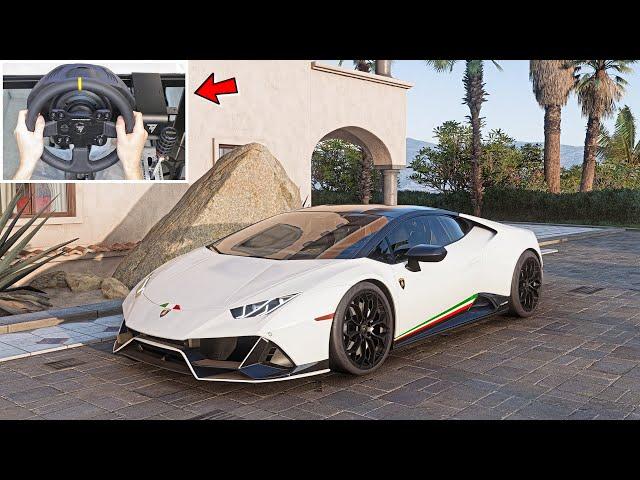 Forza Horizon 5 - Lamborghini Huracan Evo | Steering Wheel Gameplay