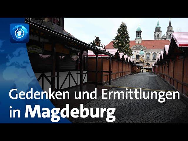 Anschlag auf Weihnachtsmarkt: Gedenken und Ermittlungen in Magdeburg