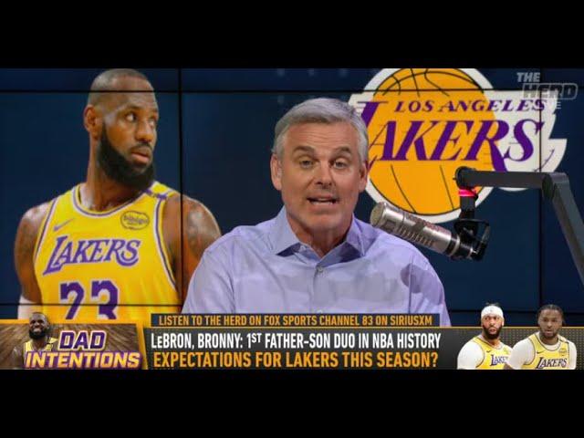 THE HERD | Colin Cowherd MAKES FUN Of Lebron James And Bronny With Los Angeles Lakers | NBA