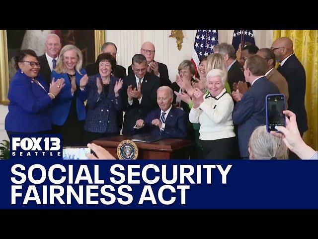 Biden signs US Social Security Fairness Act