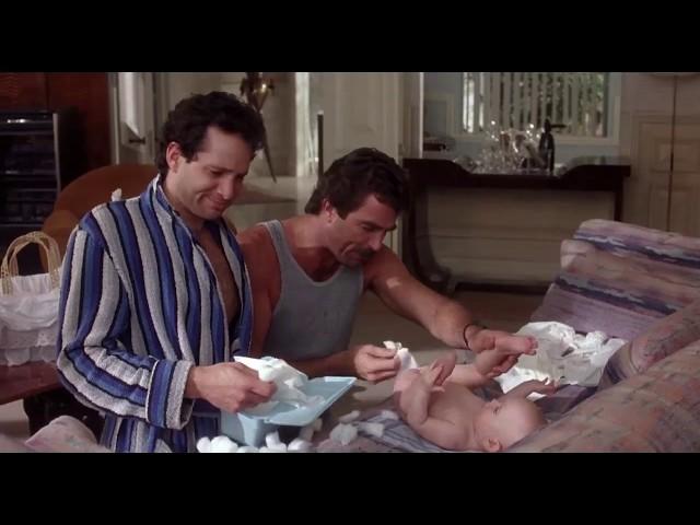 Three Men and a Baby (1987) - Changing the diaper