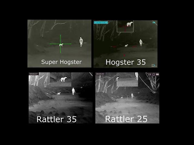 Thermal Image Hogster vs Rattler 50 to 150 yards