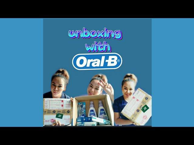 unboxing my prize from Oral B