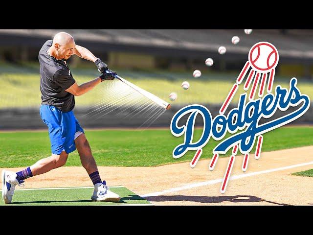 Off-Season Hitting Workout at Dodger Stadium | Mookie Betts