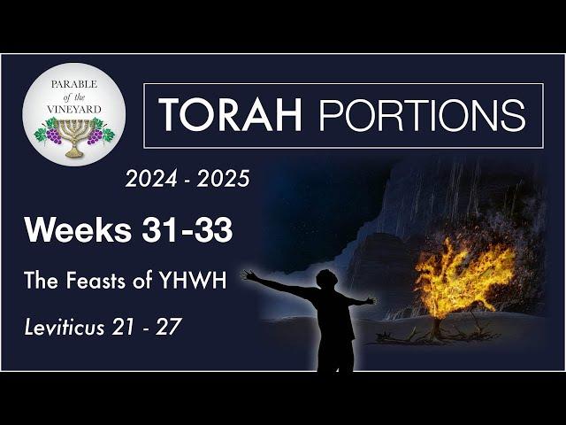 Torah Portion Week 31 - 33 - Leviticus 21 - 27 (Keeping The Feasts of YHWH Today)  2024 - 2025