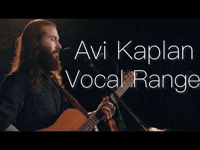 Avi Kaplan - Vocal Range