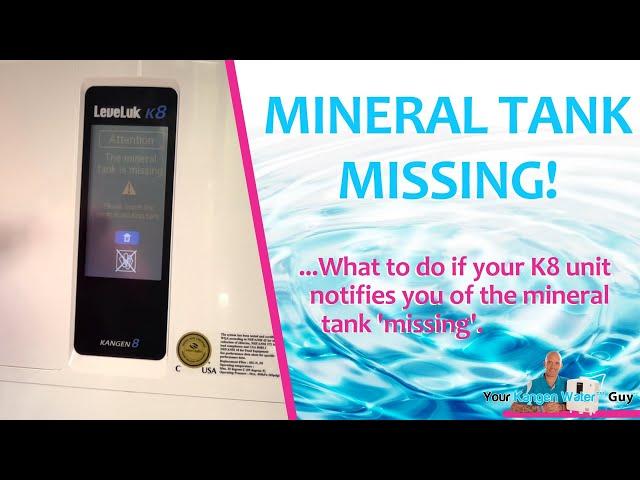 The Kangen 8 Mineral Additive Information