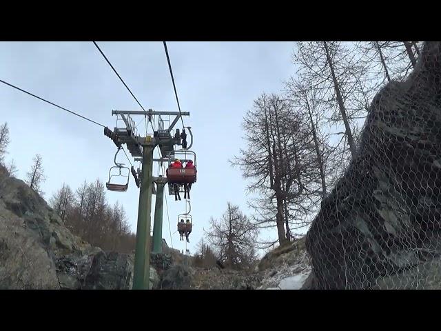 Risalita integrale seggiovia Leitner "Punta Jolanda" - Gressoney (AO) / Télésiège / Chairlift / 吊椅索道