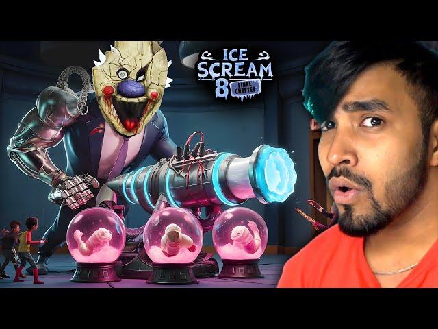 FINALLY, MY ALL FRIENDS ESCAPED FROM ICECREAM UNCLE  - TECHNO GAMERZ ICESCREAM 8 HORROR GAMEPLAY