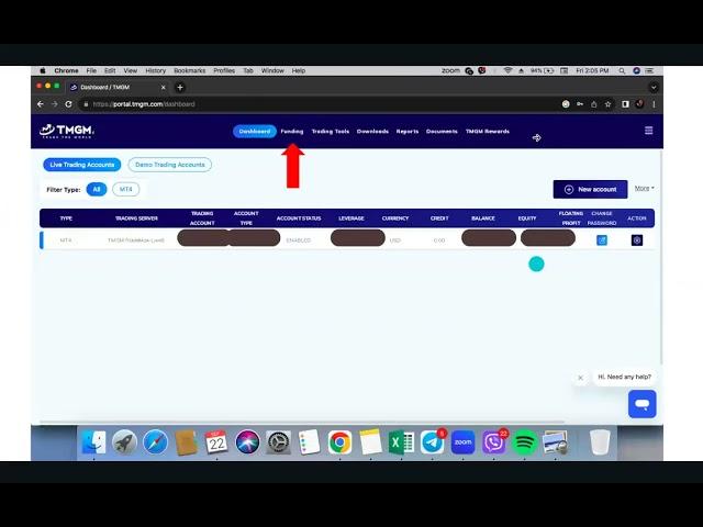 How to deposit funds into your TMGM Live Account