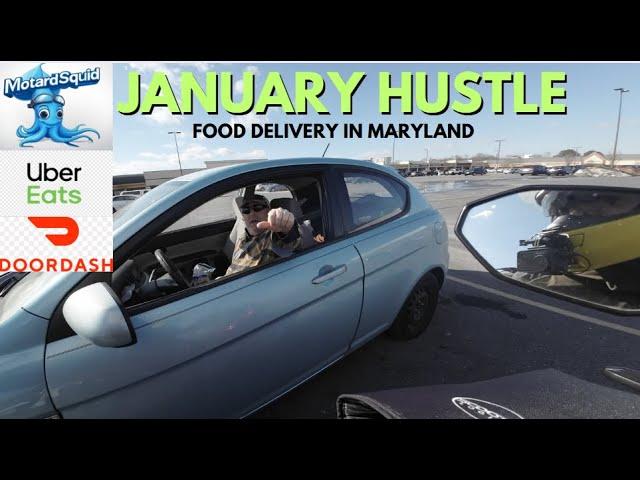 Surviving January Hustle: Food Delivery on a Honda ADV150 in Maryland DMV | UberEats, DoorDash