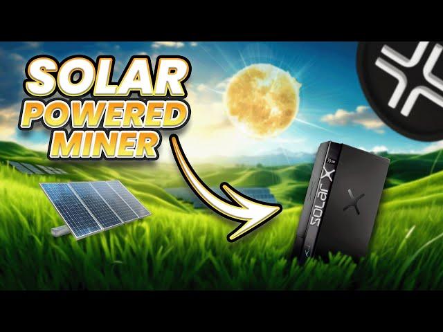 SolarX Miner Comes With Attached Solar Panel