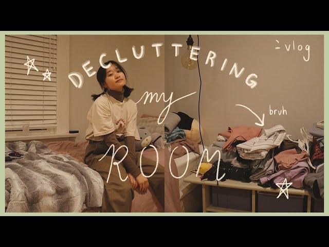 decluttering my room so I can feel more put together for 2021︱cleaning vlog