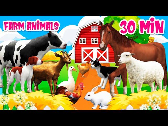 Farm animal sounds Farm animals for kids Learn Farm animals