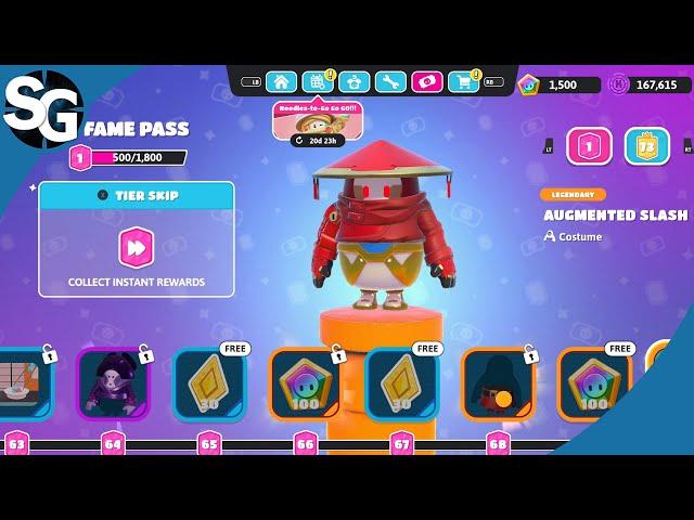 FALL GUYS Fame Pass 19: May '25 (Sakura Style Pass) & Noodles-To-Go Go Go!!! | Full Showcase