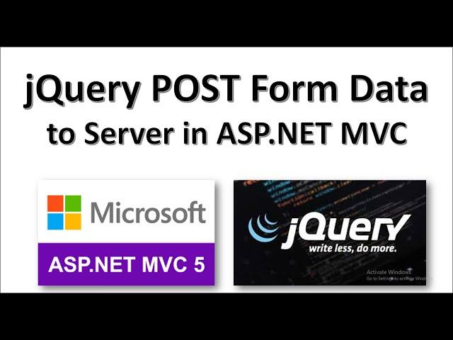 How to Post Data to Server Using Jquery  | ASP.NET MVC | C#