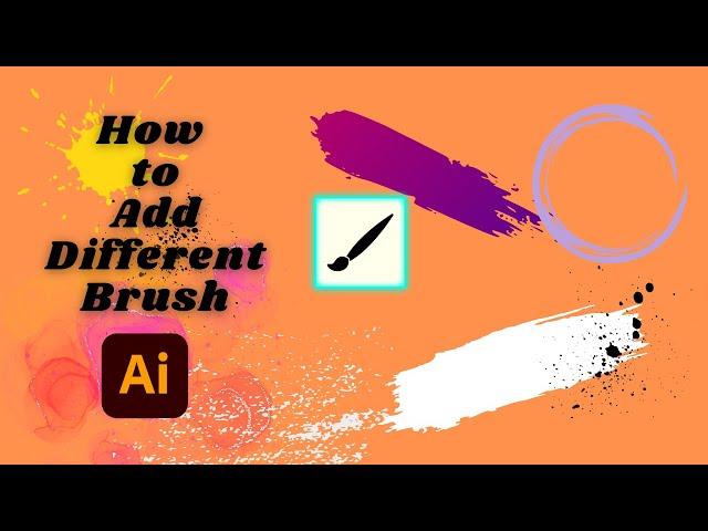 How to  Download & Add Different Brush in Adobe illustrator