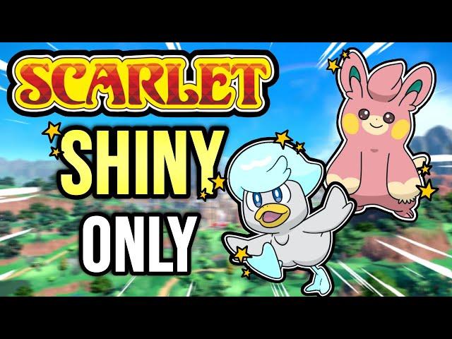 Can I Beat Scarlet Using Only Shiny Pokemon?