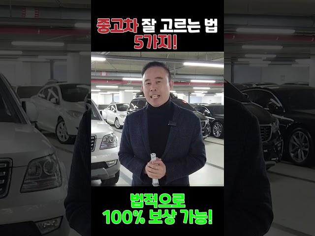 중고차 잘 고르는 법 5가지!