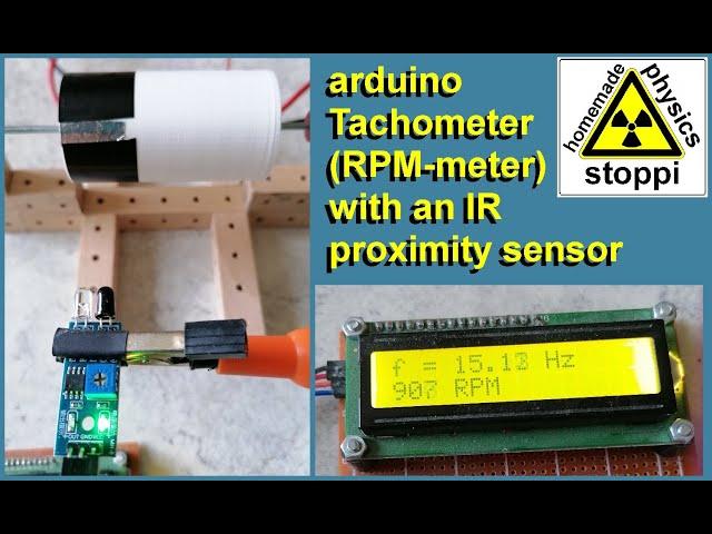 Tachometer (RPM-meter) with IR proximity sensor & Arduino - Drehzahlmesser mit IR-Sensor und Arduino