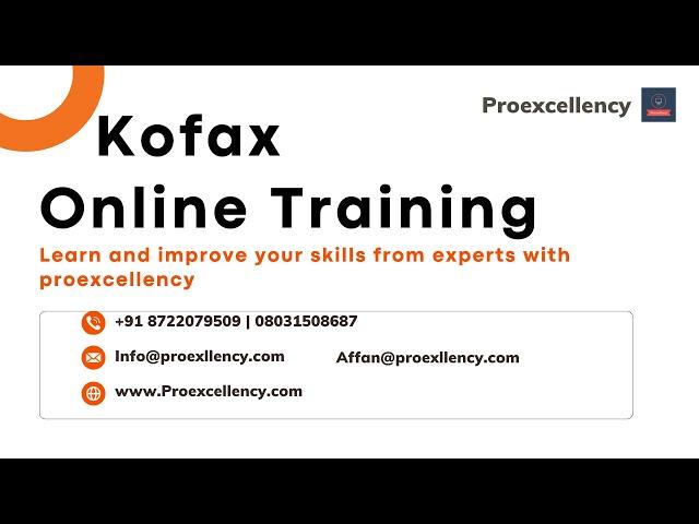 Kofax Online Training: Comprehensive Guideline from Industry experts with Proexcellency