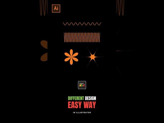 How to make different types of design | in Adobe illustrator #illustrator #tipsandtricks #tutorial