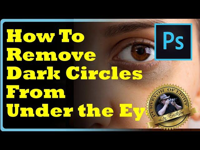 How to Remove Dark Circles from Under the Eyes - Photoshop