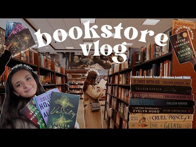 BOOKSTORE VLOG  book shopping at barnes & noble + book haul!