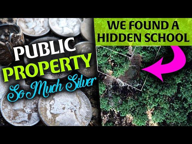 Metal Detecting Public Properties & They Were Loaded With Silver + We Find A Hidden School!