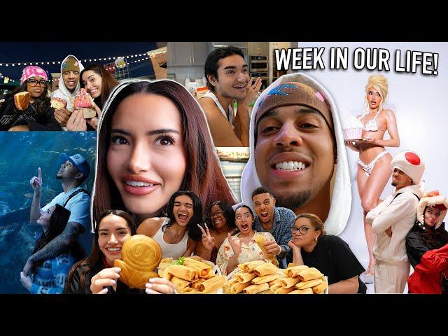 WEEK IN OUR LIFE VLOG!! (SURPRISE DATE, COOKING WITH FAMILY, TRYING LIMITED FOOD ITEMS + MORE!!)