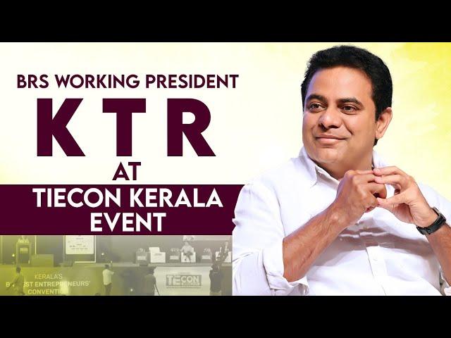 LIVE: BRS Working President KTR participating in fireside chat at TiECon Kerala event.