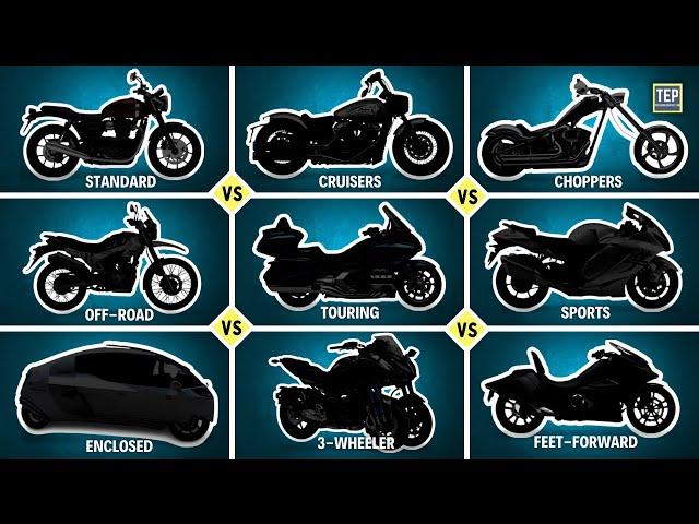 Different Types of Motorcycles (Cruisers, Sports, Adventure, Enclosed) | Explained