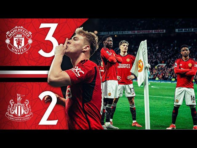 Mainoo, Amad & Hojlund Fire Home  | Man Utd 3-2 Newcastle | Highlights