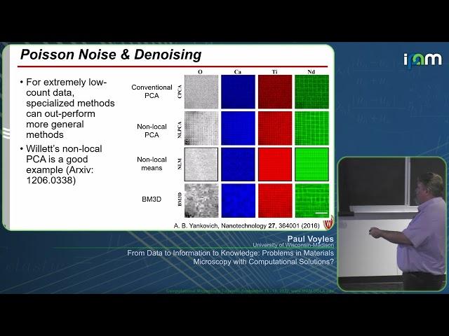 Paul Voyles - Data-Information-Knowledge: Material Microscopy Problems w/ Computational Solutions?