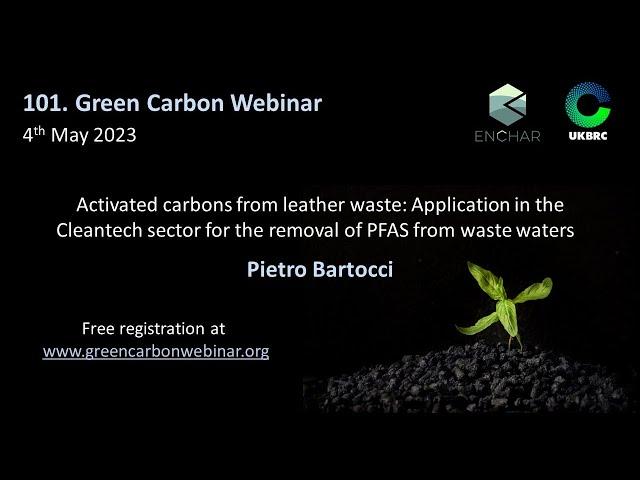 101.Green Carbon Webinar - Activated carbons from leather waste