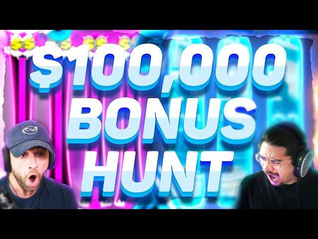 My First Ever $100,000 Bonus Hunt, and made INSANE PROFIT ( ft. @WatchGamesTV  )