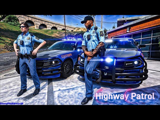 Playing GTA 5 As A POLICE OFFICER Highway Patrol| GTA 5 Lspdfr Mod| Live