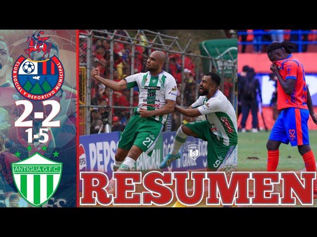 RESUMEN COMPLETO| Municipal 2 vs Antigua GFC 2 PENALES 1-5 RESUMEN Y GOLES CUARTOS DE FINAL VUELTA