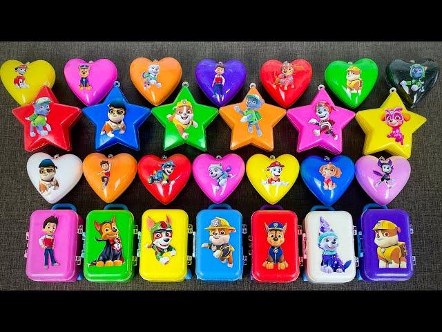 On Grass: Taking Paw Patrol Mini Hearts & Stars From Trees - Satisfying ASMR Video