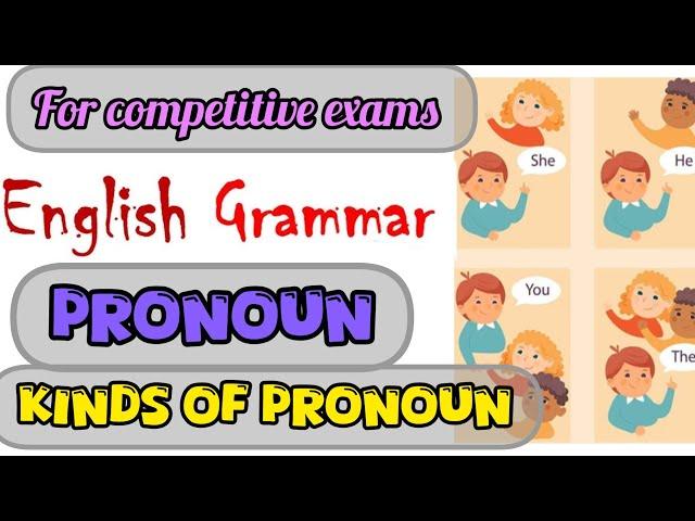 Grammar for competitive exams| pronoun| Kinds of pronoun|#english #englishgrammar #exam #education