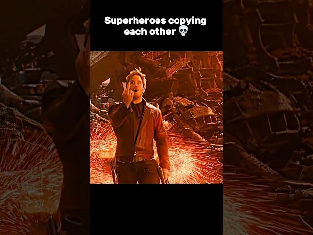 Superheroes copying each other