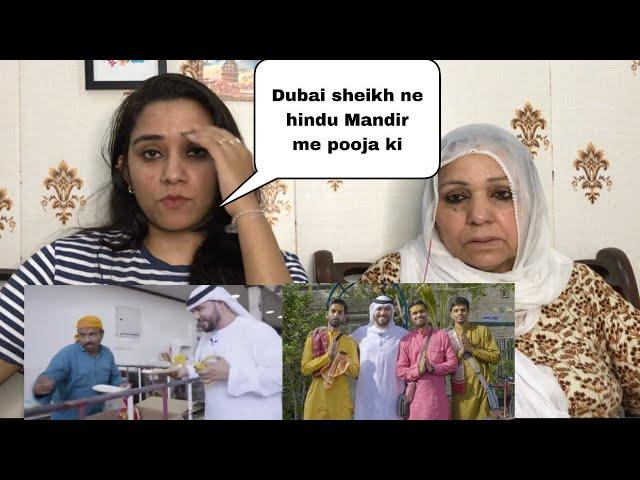 Dubai Sheikh Visit Hindu Mandir & Eat Parsad in Mandir || Pakistani Reaction