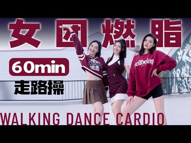 60min 女团燃脂走 第二季更新喽～Walking Dance Cardio 简单无跑跳膝盖又好～暴走暴走每天暴走！