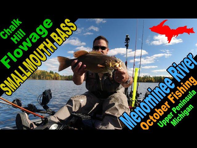 Kayak fishing for Smallmouth Bass on the Menominee River with the Native Slayer Max 12.5