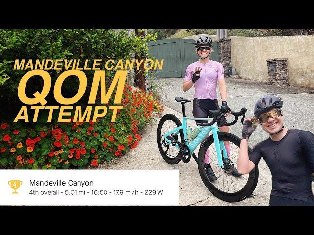 She went for the Mandeville Canyon QOM...